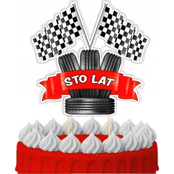 Obraz ZÁPICH DO DORTU Narozeninová Oslava Sto Let Formule 1 F1 Auta Postavičky