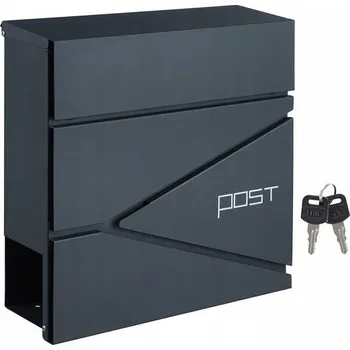Železářství Antracitová poštovní schránka s tichým zavíráním