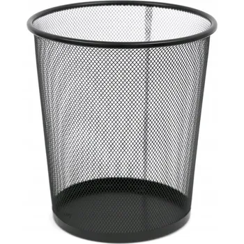 Odpadkový koš KOŠ NA ODPADKY KOVOVÝ ČERNÝ 28x26cm 15L ODPADKOVÝ KOŠ DO KANCELÁŘE