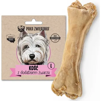 Pamlsek pro psa Psí pamlsek Paka Zwierzaka Kost s přídavkem drštěk 13,5 cm 70g