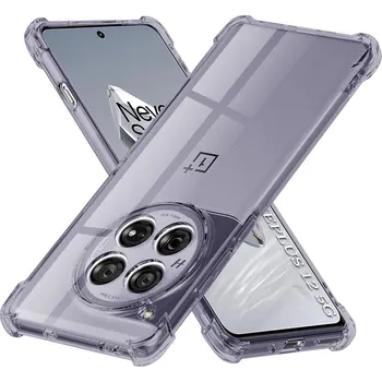 Pouzdro na mobilní telefon Techsuit nárazuvzdorný průhledný silikon OnePlus 12 kouřově černý