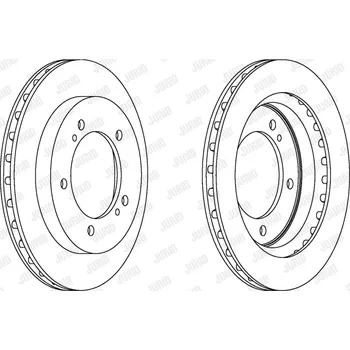Brzdový systém Brzdový kotouč JURID 563049JC
