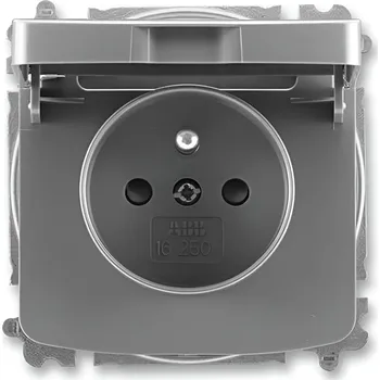Elektrická zásuvka Zásuvka jednonásobná ABB Tango 5519A-A02397 S2, IP40, bezšroubová, víčko - kouřová šedá
