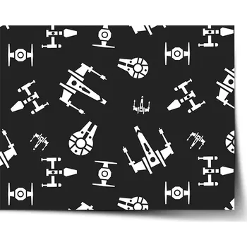 Plakát Sablio Plakát Star Wars Vesmírné lodě Pattern - 60x40 cm