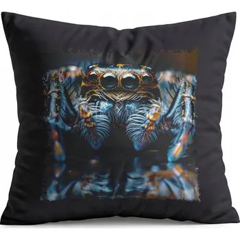 Polštář POLŠTÁŘ ČERNÝ DÁREK – ZVÍŘATA PAVOUK ČERV