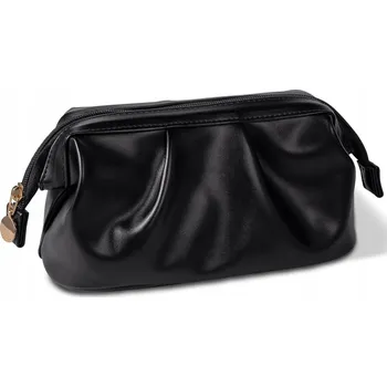 Kosmetická taška Kosmetická taška z PU kůže Praktická lehká voděodolná kosmetická černá