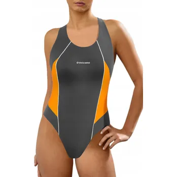 Dámské plavky Sesto Senso jednodílné plavky šedé barvy velikosti S