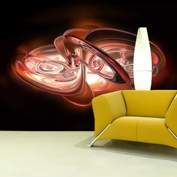 Tapeta Sablio Tapeta Červená abstrakce - 125x75 cm