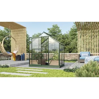 Skleník Skleník Vitavia Venus 2500 skleněný 3 mm 195 x 131 cm zelený