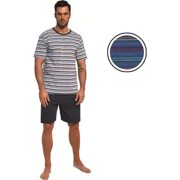 Pánské pyžamo Pánské pyžamo 338/37 Various - CORNETTE světle modrá XL