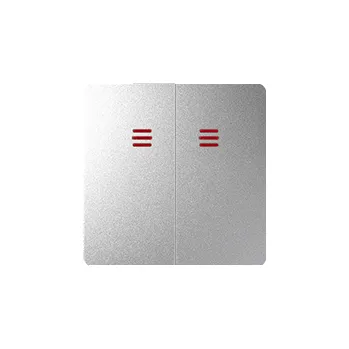 vypínač Kryt s průzorem k 75394-39, 75393-39, Simon 82 82025-93, hliníková