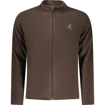 Pánská mikina Hnědá fleecová mikina na zip U.S. GRAND hnědá 3499877