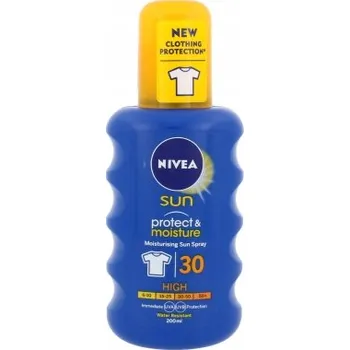 Přípravek na opalování Opalovací krém NIVEA Sun Protect & Moisture SPF 30, 200 ml