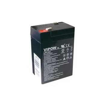 Trakční baterie Baterie olověná 6V 4.5Ah VIPOW BAT0200