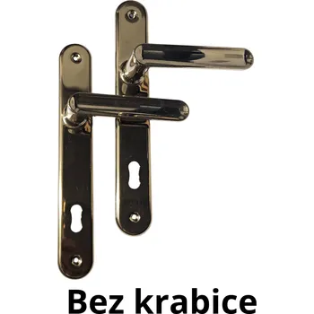 Dveřní kování Dveřní kování Rostex zlatá Trend klika/klika/klíč rozteč 90