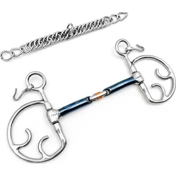 Udidlo pro koně Udidlo Thiedemann dvakrát lomené Sweet Iron John Fager 11,5 cm