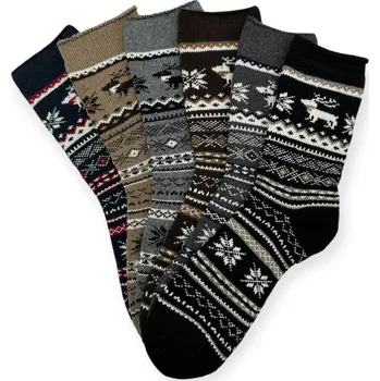 Pánské ponožky Vlněné termoponožky pánské ALPACA PA-642 - 3 páry - 44-47