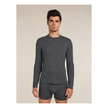 Pánské tričko Pánské merino tričko s dlouhým rukávem ICEBREAKER Mens Anatomica LS Crewe, Jet Heather velikost: S