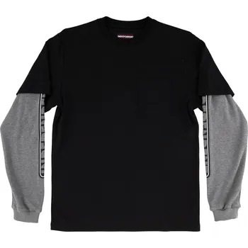 Pánská košile INDEPENDENT košile - Bar Logo Thermal 2Fer L/S Thermal Top Black/Hthr (158363) velikost: L