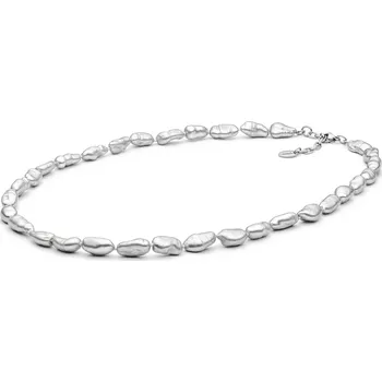 Náhrdelník ANNA PERLY Originální dámský náhrdelník z pravých šedých Biwa perel