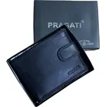 malá pánská kožená peněženka s přezkou pragati černá
