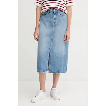 Dámská sukně Džínová sukně Tommy Hilfiger WW0WW45501 modrá 55J, vel. 40
