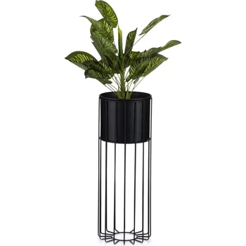 Květináč na stojanu LOFT II 55 cm černý