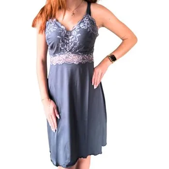 Dámské noční prádlo Dámská luxusní košilka Follia Marisel šedá šedá L