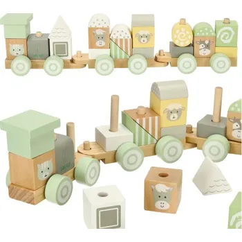 Mobilní telefon MG | MG Farm Train dřevěný vláček, zelený