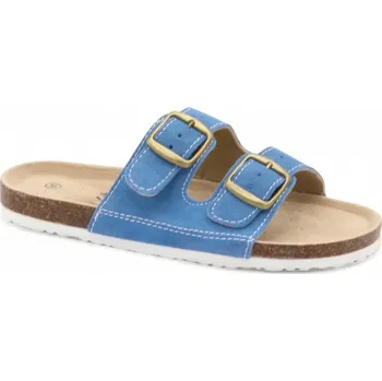 Dámské pantofle SAMLUX® Dámské korkové biopantofle světle modré 9058-L11 Barva: Blue, Velikost: 39