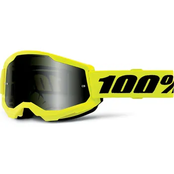 Motocyklové brýle ACCURI 2, 100% Sand brýle žluté, kouřové plexi