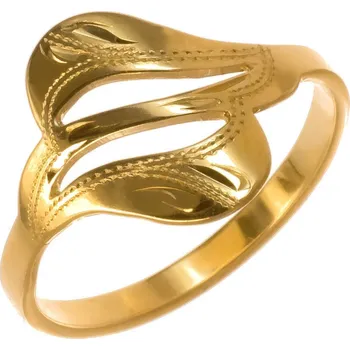 Prsten Argento 72645 Pozlacený stříbrný prsten - s ručním gravírem | Velikost prstenu: 52mm