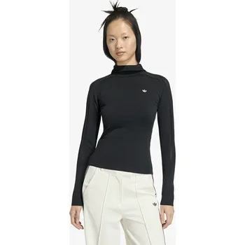 Pánské tričko Tričko adidas Knit Hooded Ls Black XL