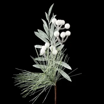 Vánoční dekorace Eurofirany Vánoční dekorační větvička RICKY 28 cm