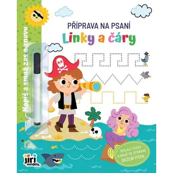 Předškolní výuka Jiri Models Příprava na psaní Linky a čáry set s fixem