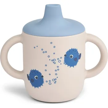 LIEWOOD Silikonový hrneček Pufferfish Sandy 150 ml