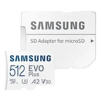Paměťová karta Samsung paměťová karta 512GB EVO Plus micro SDXC + SD adaptér, MB-MC512SA/EU