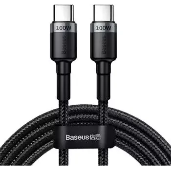 Datový kabel Baseus Cafule Flash Charging Datový Kabel USB-C - USB-C 100W 2m Gray/Black