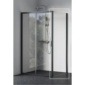 Ravak Blix II Boční stěna 100 cm, Transparent, černá 9BMA0300Z1 NBLPS-100