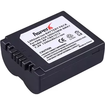 Asper Baterie Panasonic CGA-S006E 1500mAh 7,2V / 7,4V Li-Ion, akumulátor do digitálních fotoaparátů, nahrazuje originál