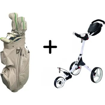 Golfová hůl TaylorMade TAYLOR MADE RBZ Speedlite dámský golfový set + Big Max IQ2 bílý + Dárková krabička týček