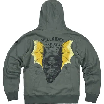 Pánská mikina YAKUZA PREMIUM Mikina YAKUA PREMIUM 4024 dunkelolive Barva: Zelená, Velikost: XXL