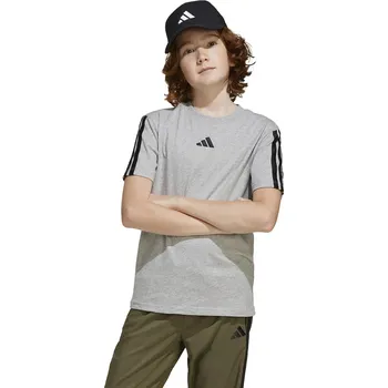 Dětské bavlněné tričko adidas JD6486 šedá 09X, vel. 128