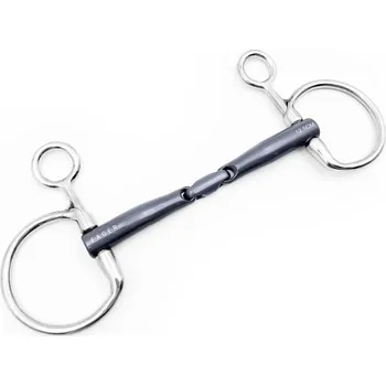 Udidlo pro koně Udidlo Baucher dvakrát lomené Titanium Emil Fager 13,5 cm