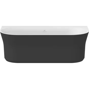 Vana RAVAK Vana Ravak Ypsilon Wall 178x86 oválná akrylátová volně stojící, černá/bílá, krytka odtoku černá, XC00100057 XC00100057