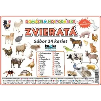 Encyklopedie Súbor 24 kariet - Zvieratá (domáce a hospodárske) - Kupka Kupka