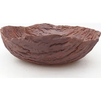 Květináč Keramická Skořápka 19 x 19 x 6,5 cm hnědá