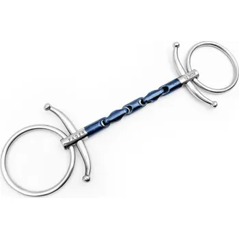 Udidlo pro koně Udidlo roubíkové čtyřikrát lomené Sweet Iron Walter Fager 10,5 cm