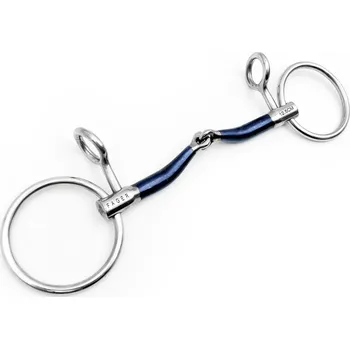Udidlo pro koně Udidlo Baucher jednou lomené Loose Rings Sweet iron FSS™ Felix Fager 14,5 cm