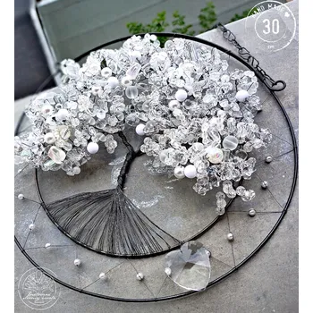 Strom života Křišťálový léčitel 30cm Drátované stromy života